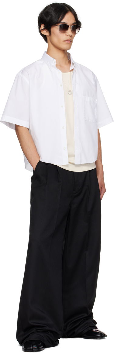 Košulja Maison Margiela Maison Margiela Cropped Button-Up Shirt Bijela | S50DR0012 S43001, 3