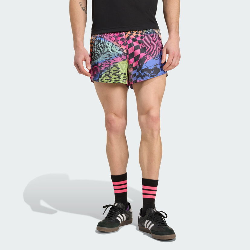 Kratke hlače adidas Performance Jeremy Scott Printed Running Shorts Višebojno | JL7621