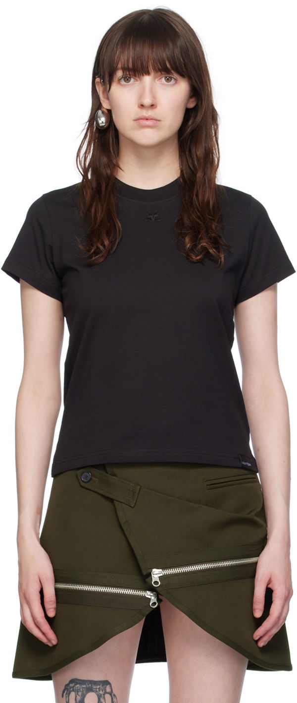 Majica kratkih rukava Courrèges Courrèges 'AC' Tee Crna | 423JTS006JS0107