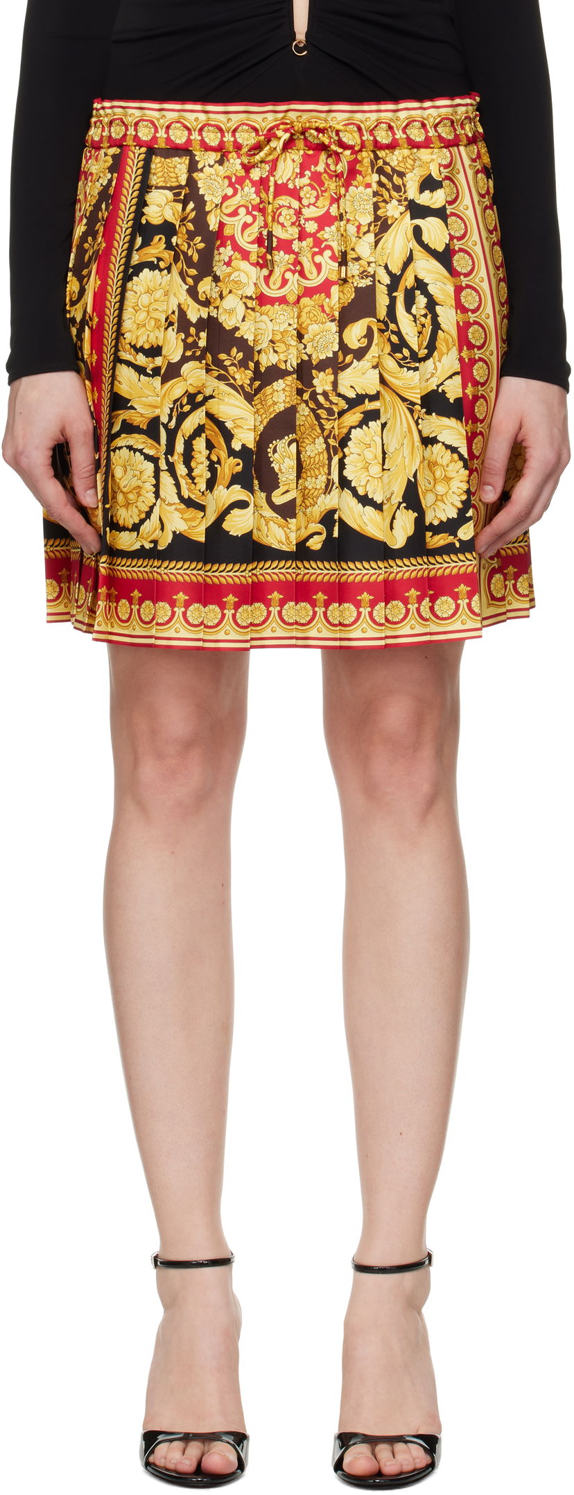 Suknja Versace Versace Barocco 92 Foulard Silk Miniskirt Višebojno | 1020295_1A15215