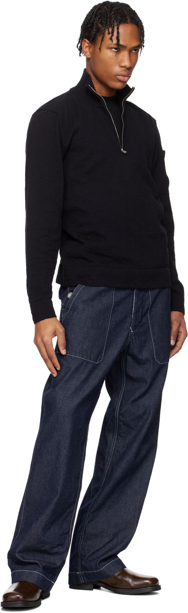 Džemper C.P. Company C.P. Company Half Zip Knit Sweater Crna | 18CMKN304A-110373A, 4