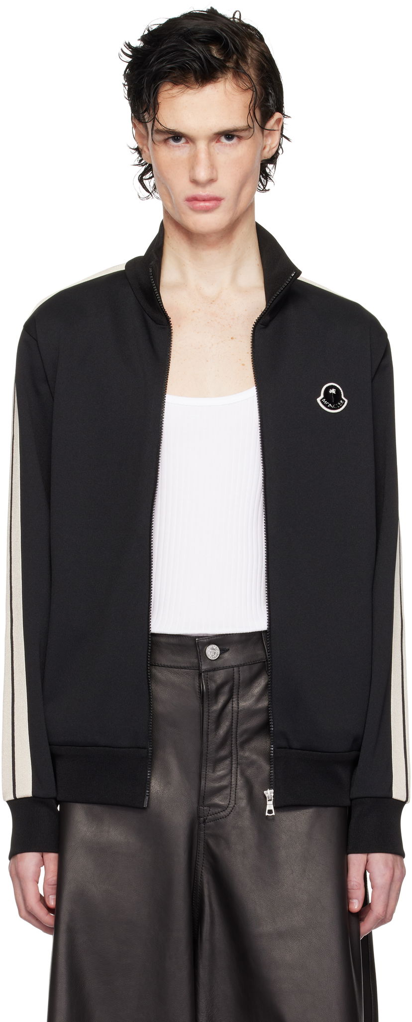 Trenerka Moncler Palm Angels Zip Track Jacket Crna | J209L8G00015899A1