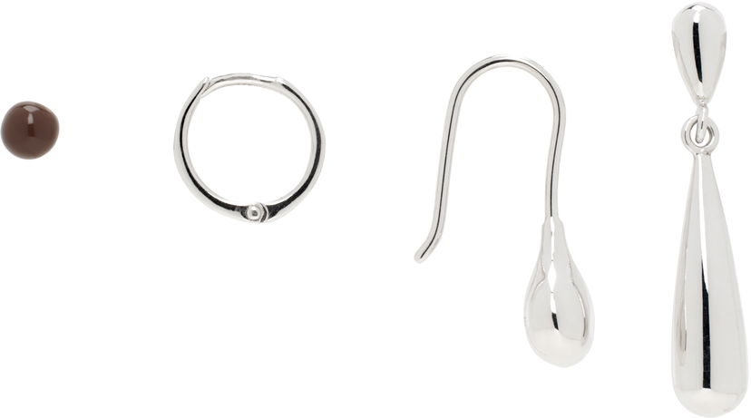 Naušnice LEMAIRE Lemaire Set of Three Earrings Metalik | JW0046 LO0042