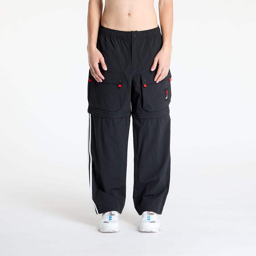 Cargo hlače adidas Originals 100 Thieves Zip Pants Crna | JM3260