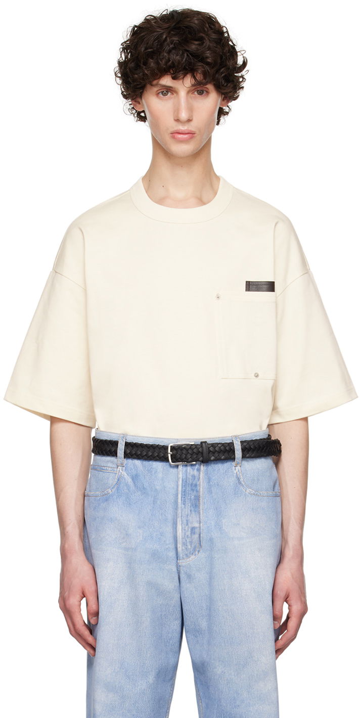 Majica kratkih rukava Bottega Veneta Pocket T-Shirt Bijela | 796162 VKLZ0 2679