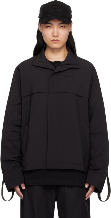Vjetrovka We11done We11done Strapped Windbreaker Jacket Crna | WD-JP0-25-004-M-BK, 0