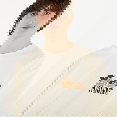 Majica kratkih rukava Pleasures T-Shirt Dynamic Short Sleeve Crewneck Bež | P25F046-ECRU, 4