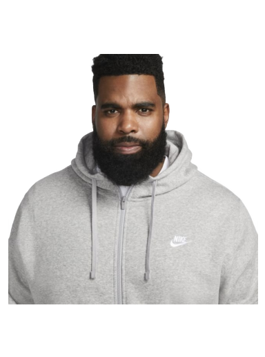 Dukserice Nike Hoodie Sportswear Club Fleece Siva | bv2645-063
