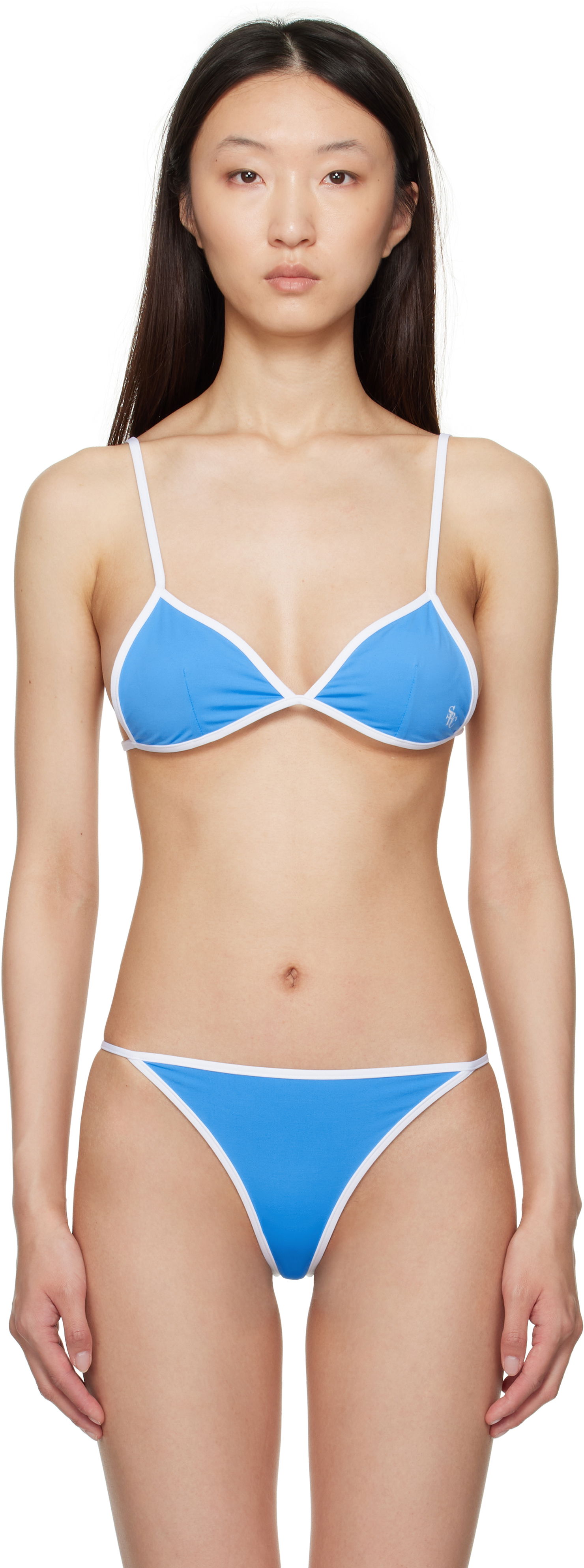 Kupaći kostimi Sporty & Rich Sporty & Rich Kate Bikini Top Plava | SM004620302BL24, 0