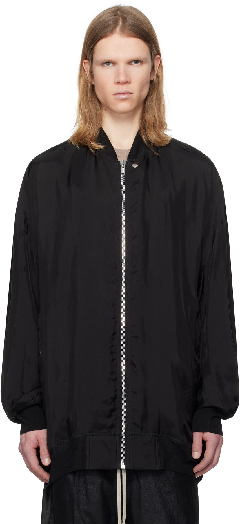 Bomber jakna Rick Owens Rick Owens Hollywood Peter Flight Bomber Jacket Crna | RU01E5793 J