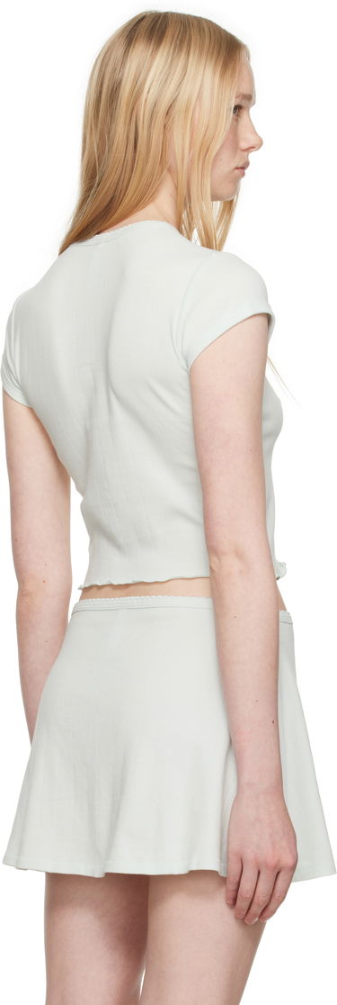 Suknja SKIMS SKIMS Drop Needle Pointelle Baby Tee Zelena | ST-STT-8463, 2