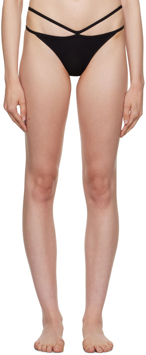 Gaćice Baserange Cross Strap Briefs Crna | UNNI-RB-000