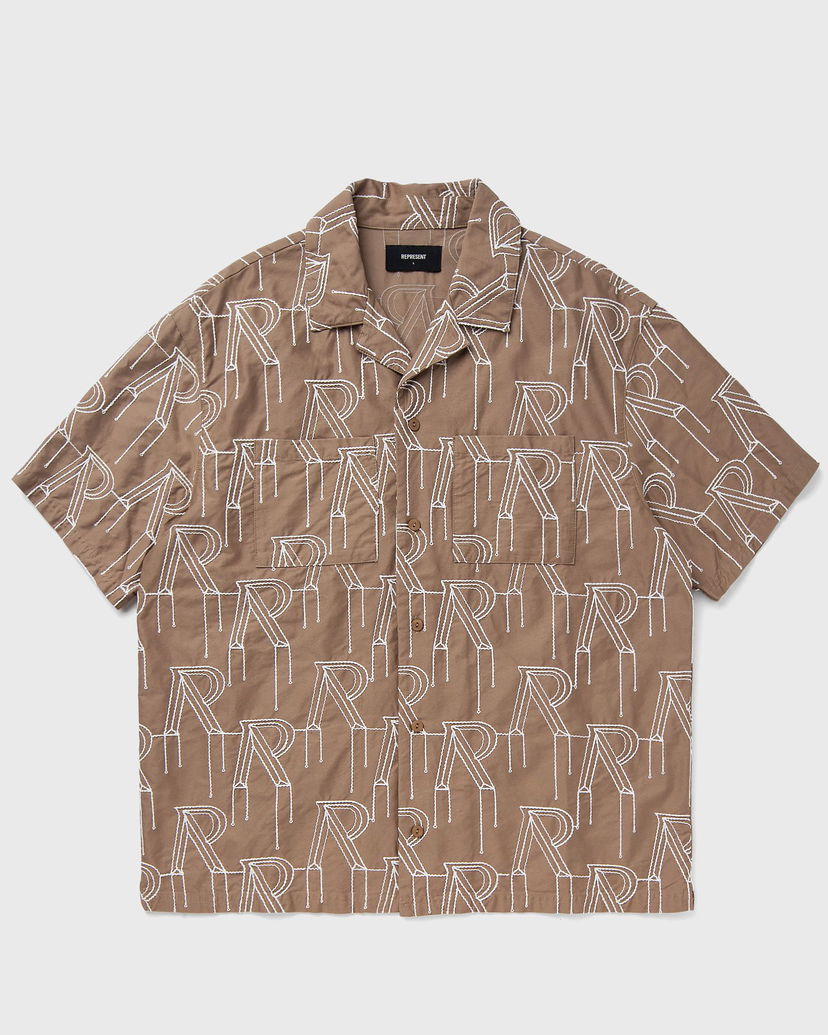 Košulja Represent Clo Represent EMBRODIERED INITIAL OVERSHIRT Smeđa | MLM212-431