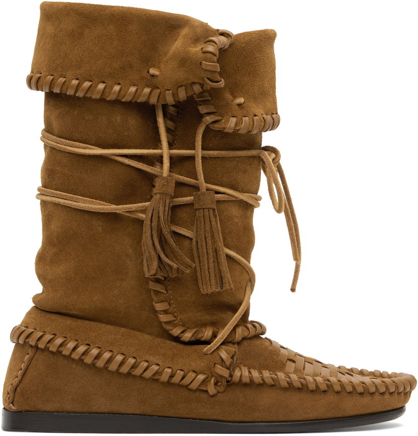 Tenisice i cipele ISABEL MARANT Isabel Marant Winki Suede Boots Smeđa | BO0210FA-C2A05S