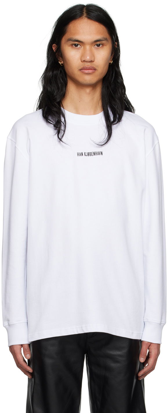 Majica kratkih rukava Han Kjøbenhavn Han Kjobenhavn Long Sleeve T-Shirt Bijela | M-132924