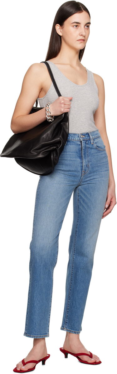 Majica bez rukava Anine Bing Anine Bing Ginny Scoop Neck Sleeveless Bodysuit Siva | A-08-10672-GRM5, 4