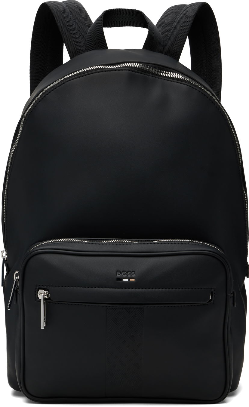 Ruksak BOSS BOSS Structured Signature Trims Backpack Crna | 50552610