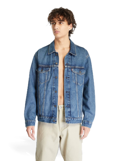 Jakna Levi's ® Relaxed Fit Trucker Jacket Med Indigo - Worn In Plava | A5782-0001