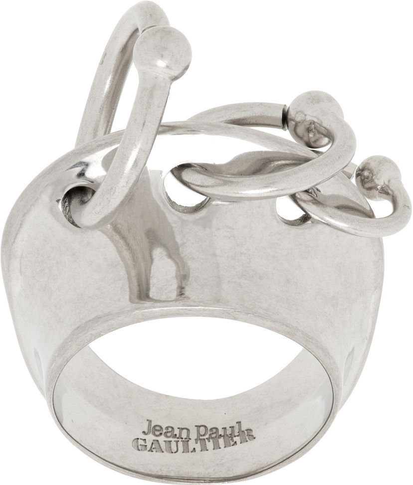 Prsten Jean Paul Gaultier Jean Paul Gaultier 'The Piercing' Ring Metalik | 24/25-U-BA012-X053-91