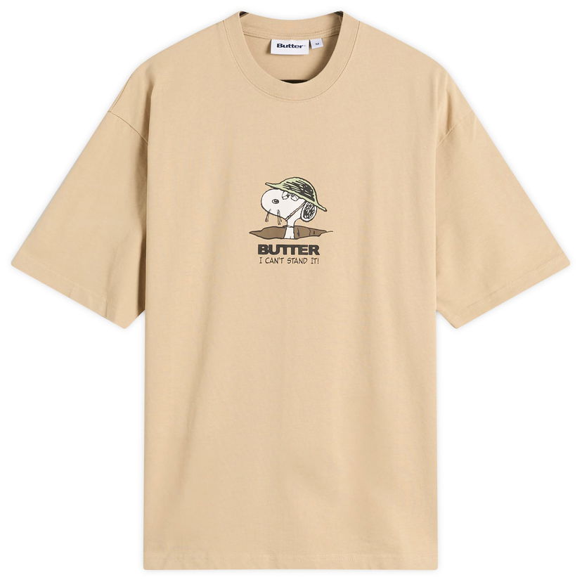 Majica kratkih rukava Butter Goods Peanuts Can't Stand It Graphic T-Shirt Bež | BGBP240101-WSA