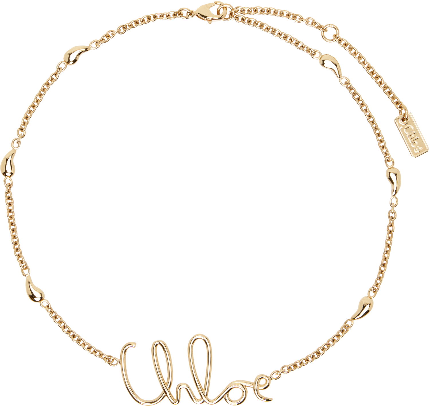 Ogrlica CHLOÉ Chloé Gold 'The Chloé Iconic' Necklace Žuta | CHC24AFO64CB7, 1