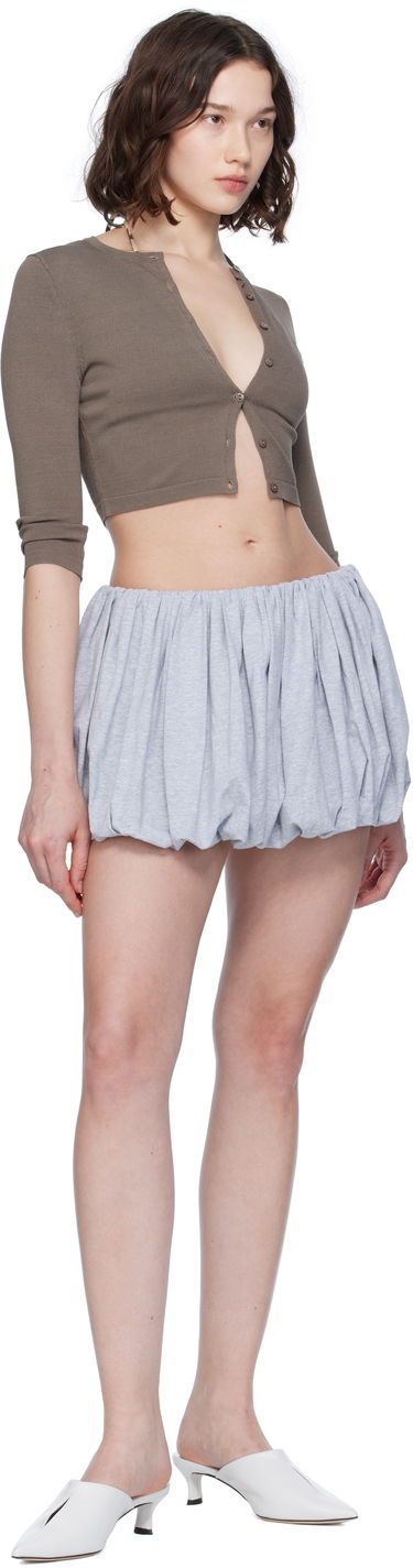 Džemper Miaou Miaou Frida Cropped Cardigan Smeđa | 7033SK1ASH, 3