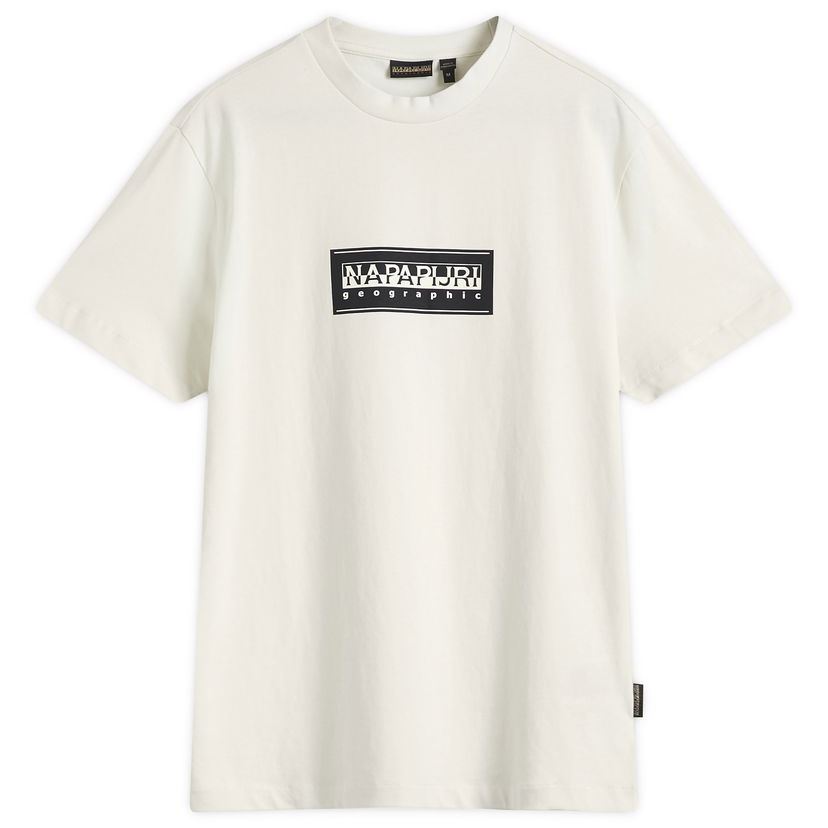 Majica kratkih rukava Napapijri Men's Box Logo T-Shirt, Size Large Bijela | NP0A4I3LN1A1