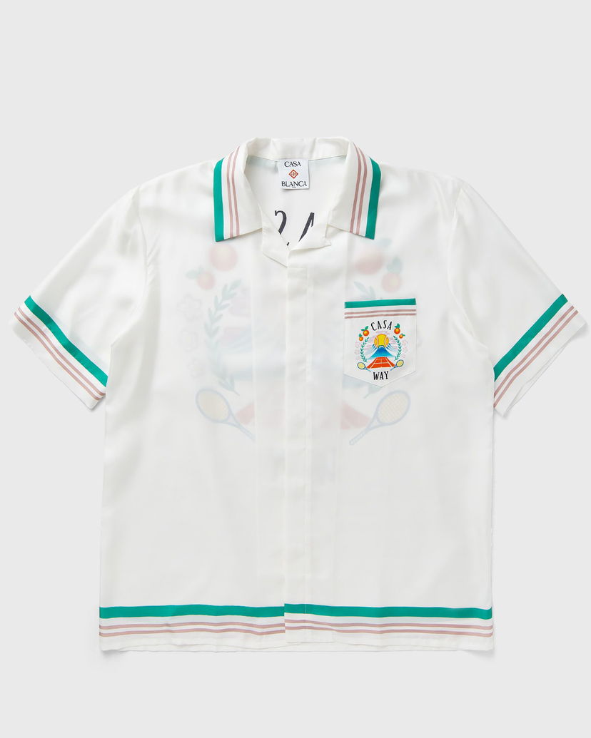 Košulja Casablanca Cuban Collar Resort Shirt Bijela | MPF25-SH-003-07
