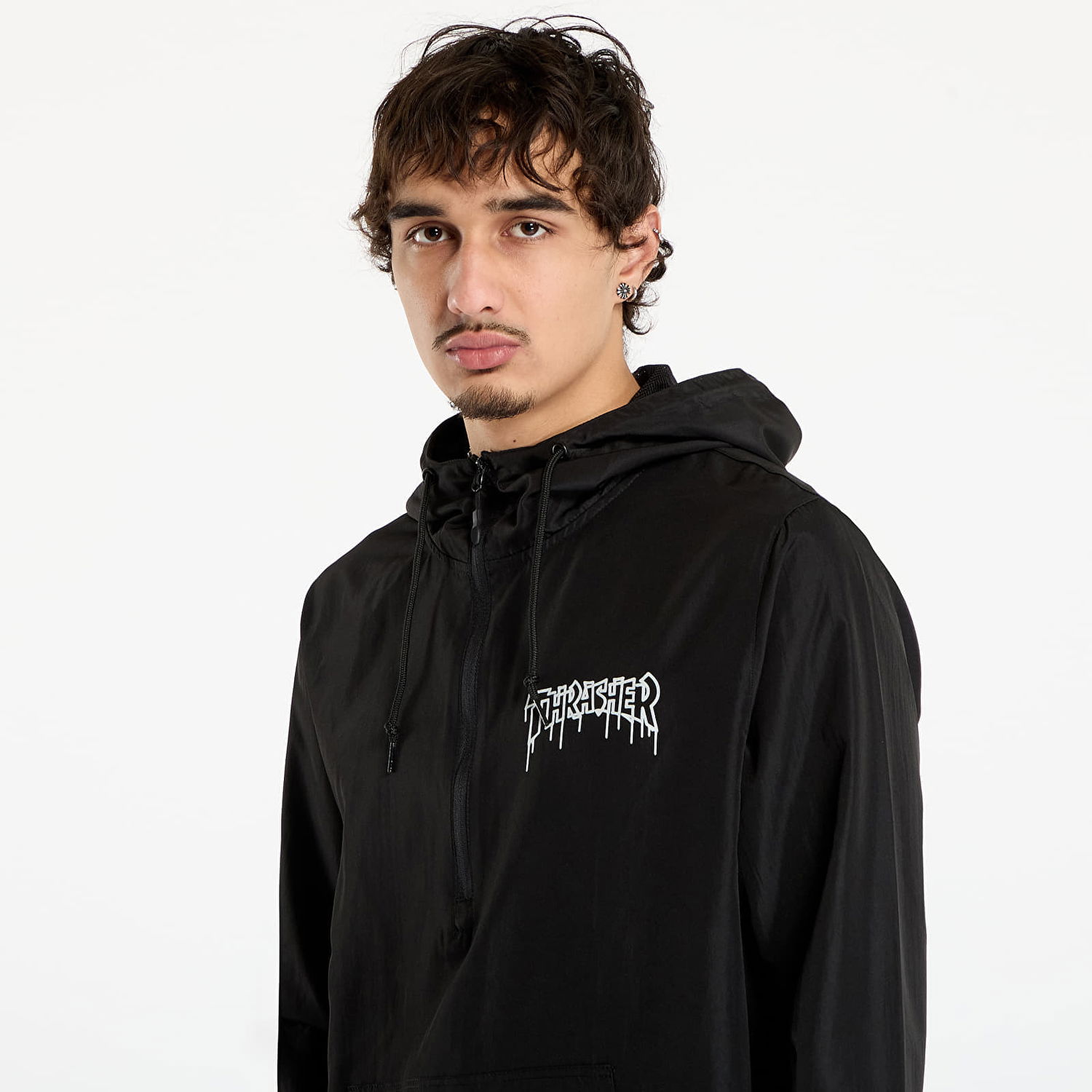 Vjetrovka Thrasher One-liner Anorak Jacket Crna | 145781, 1
