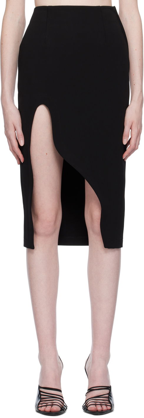 Suknja Off-White Off-White Vented Miniskirt Crna | OWCW001S23JER0011000