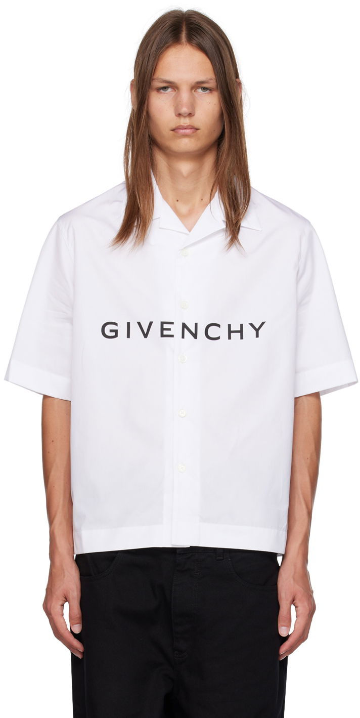 Košulja Givenchy Boxy-Fit Shirt Bijela | BM60T51YC8