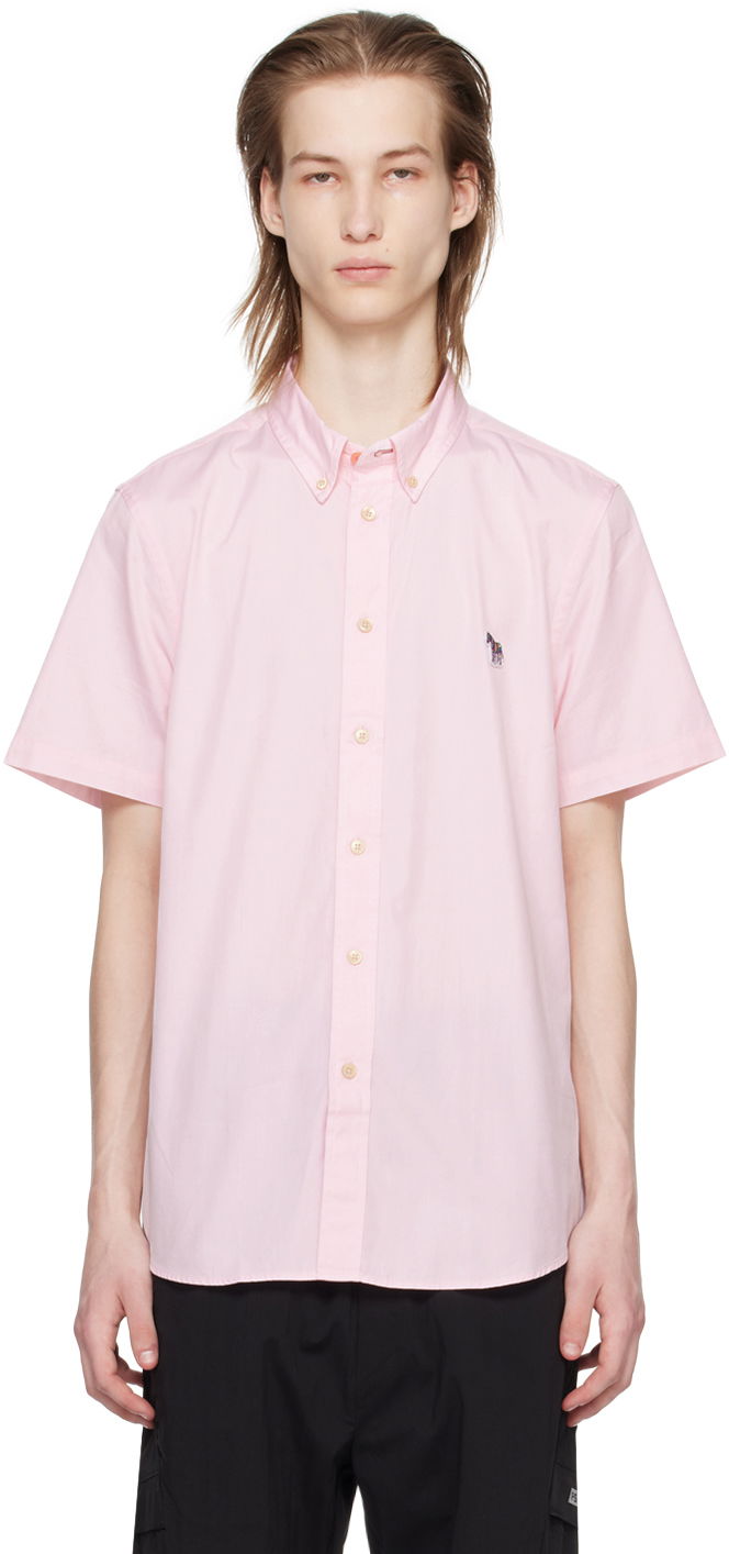 Košulja Paul Smith PS Paul Smith Zebra Short Sleeve Shirt Ružičasta | M2R-285U-FZEBRA-20