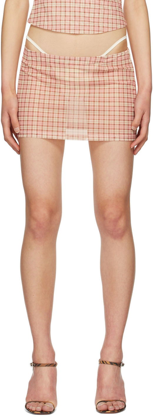 Suknja Miaou Miaou Fig Mini Skirt Ružičasta | 4016-CL-BYPL-PM1