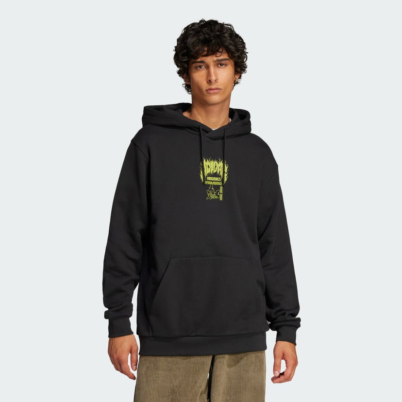 Dukserice adidas Performance Q12 Training Supply Fashion Death Metal Sweatshirt Crna | JN5703