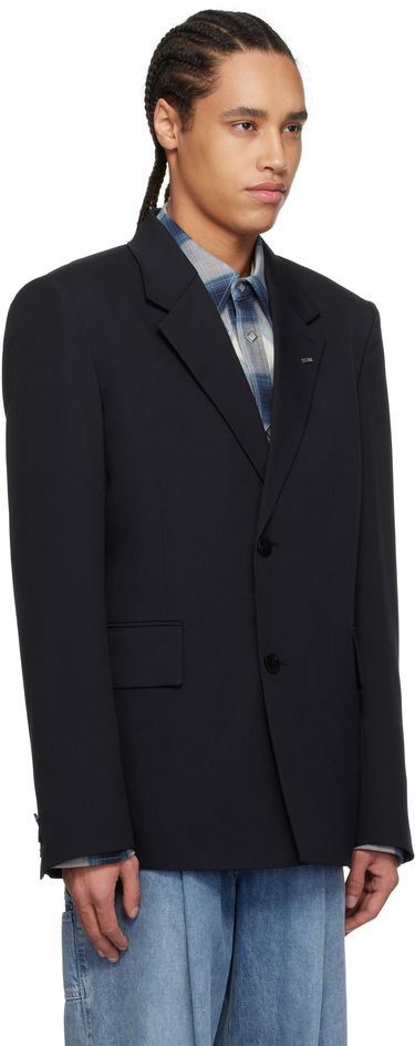Jakna WOOYOUNGMI Wooyoungmi Single-Breasted Wool Blazer Crna | W251CJ01, 1