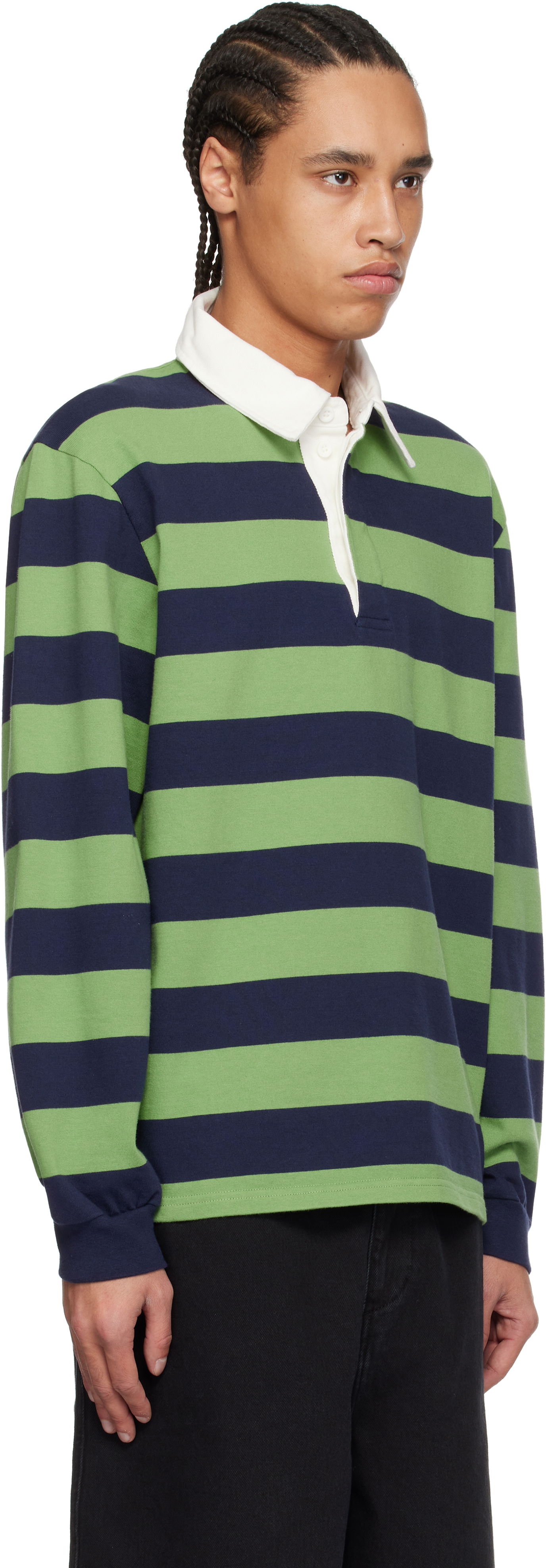 Polo majica Palmes Striped Rugby Polo Zelena | P15-0028-638, 1