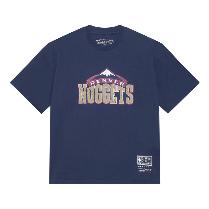 Majica kratkih rukava Mitchell & Ness NBA Denver Nuggets Throwback Logo T-Shirt Plava | MNJYSST230096-NAVY