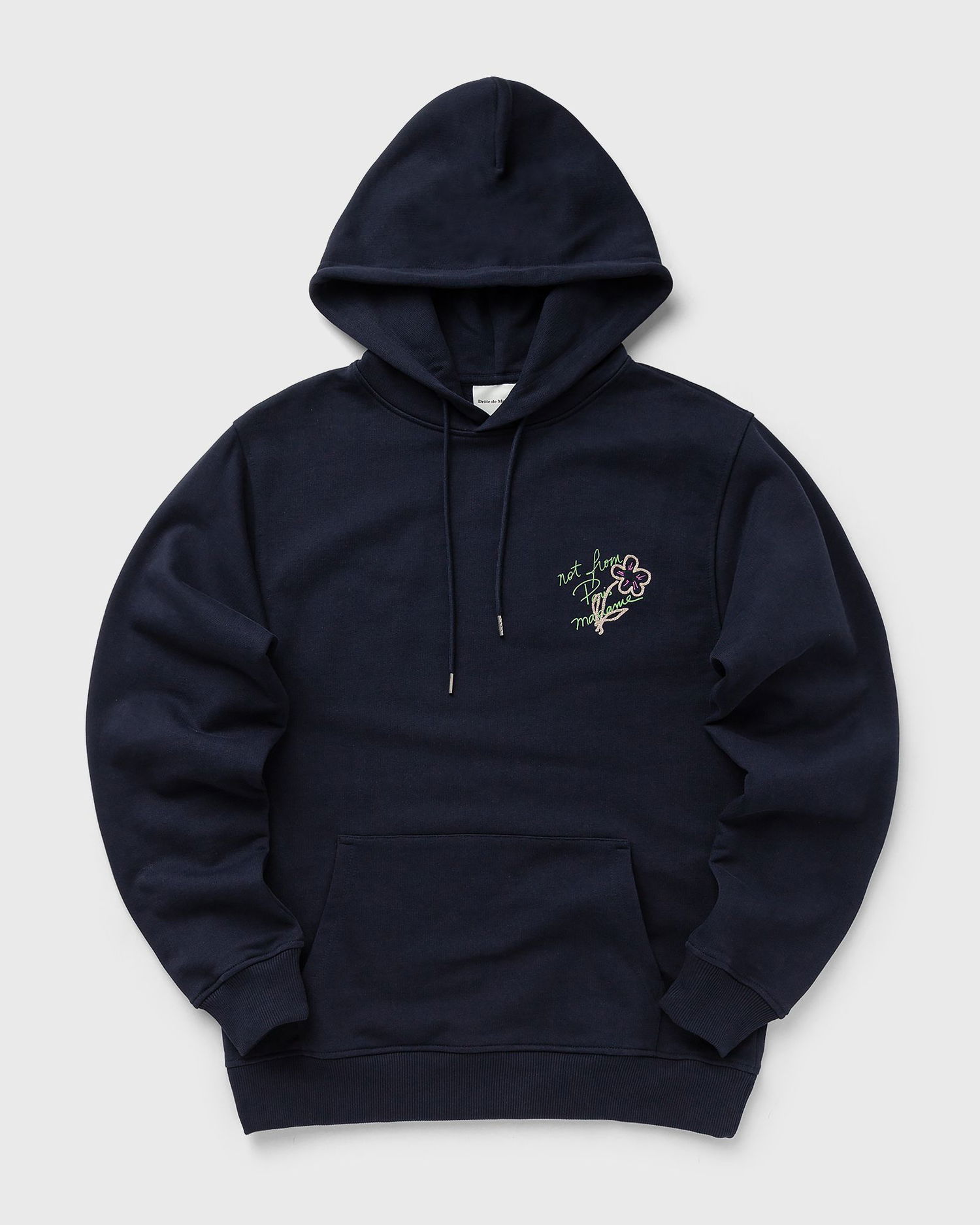 Dukserice Drôle de Monsieur Drôle de Monsieur Slogan Esquisse Hoodie XXL Tamnoplava | G-HO150-CO127-NY, 0