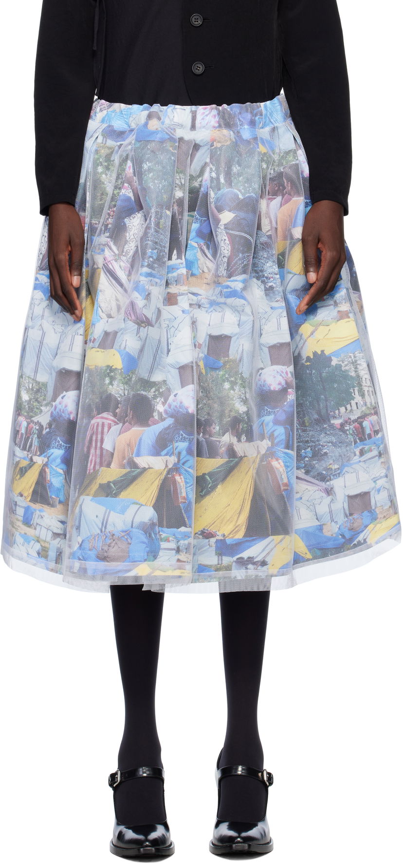 Suknja Comme des Garçons Comme des Garçons Tulle Midi Skirt Višebojno | GO-S014-S25