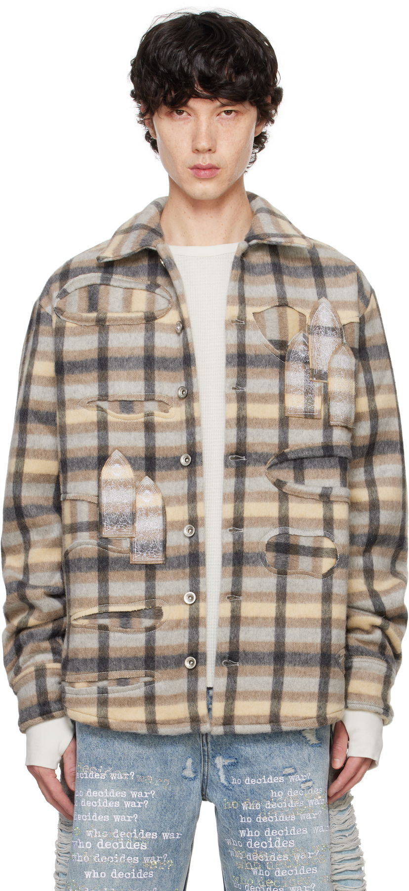 Košulja Who Decides War Flannel Jacket Višebojno | 1110210022FW24