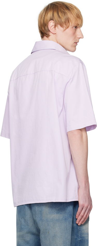 Košulja MAISON KITSUNÉ Maison Kitsuné Relaxed Short Sleeve Shirt Ljubičasta | OM00424WW9031, 2