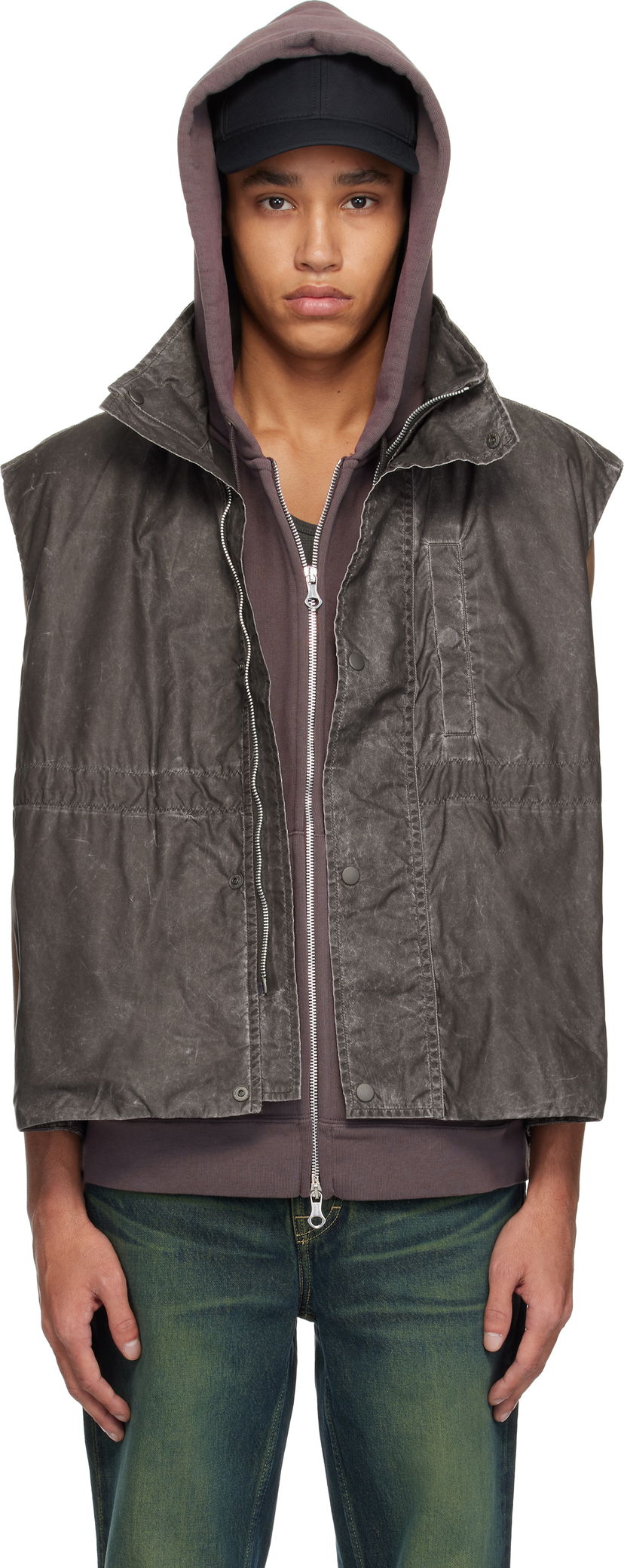 Prsluk OUR LEGACY Our Legacy Firm Vest Siva | M2251FAB