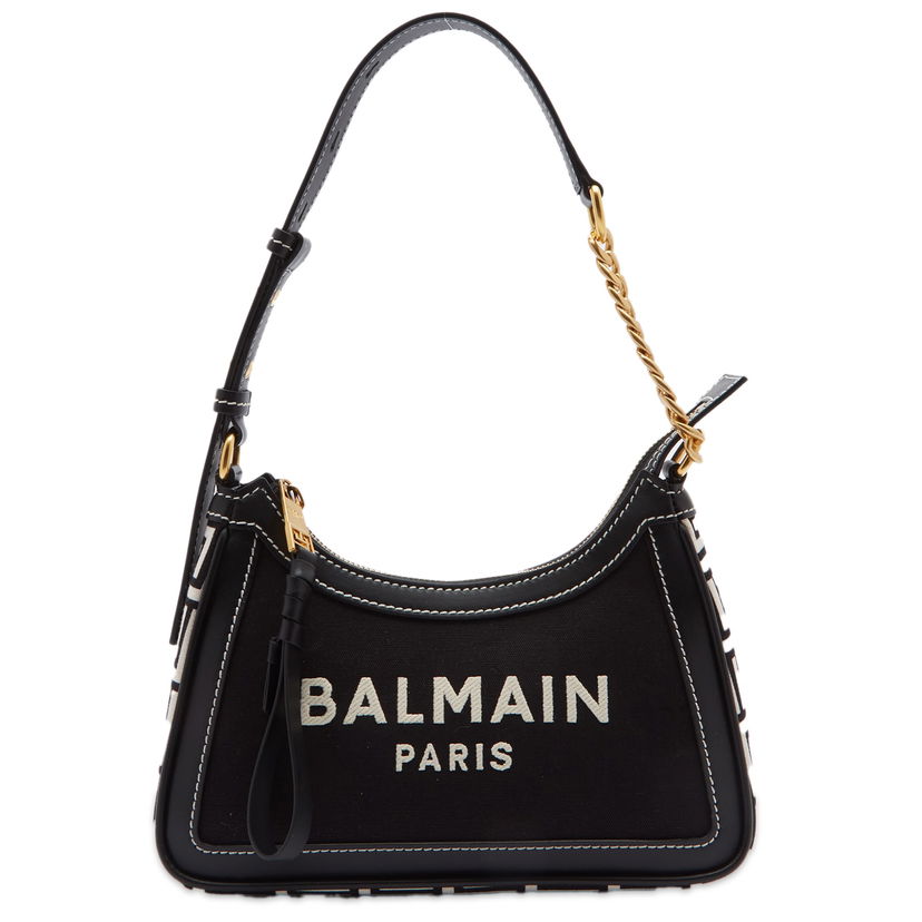 Torba za rame Balmain Balmain B-Army Shoulder Bag Crna | BN1BT743TCMS-GFE