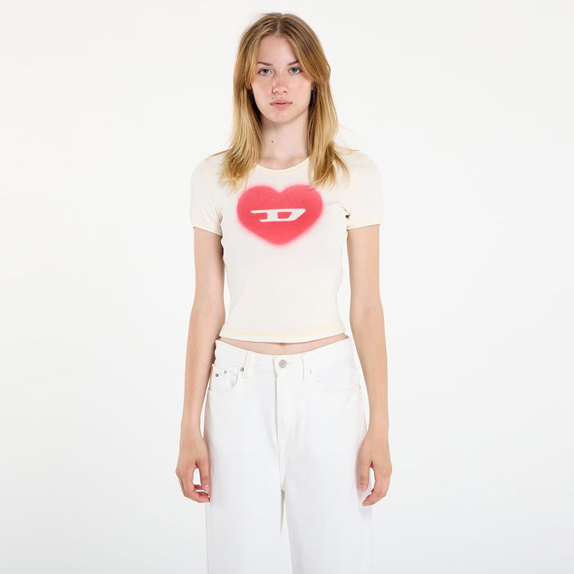 Majica kratkih rukava Diesel Diesel T-Ele T-Shirt Bijela | A12836_0SQAD 1AM