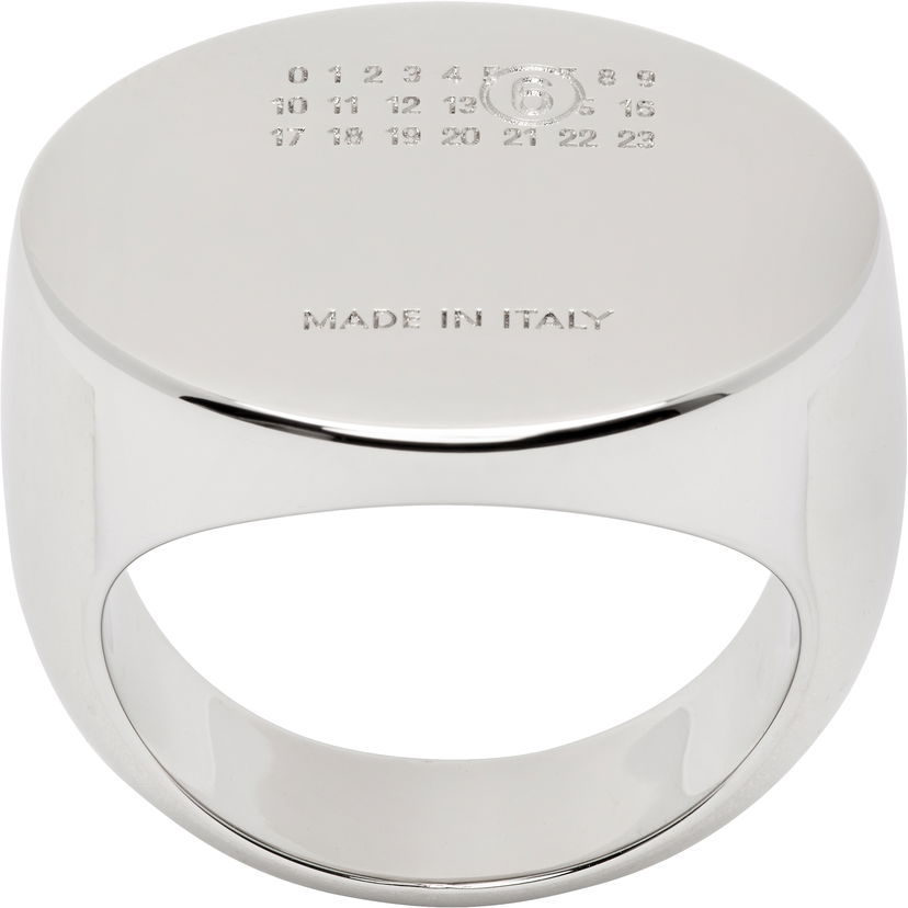 Prsten Maison Margiela MM6 Maison Margiela Oval Numeric Ring Metalik | SM7UQ0108 P8601