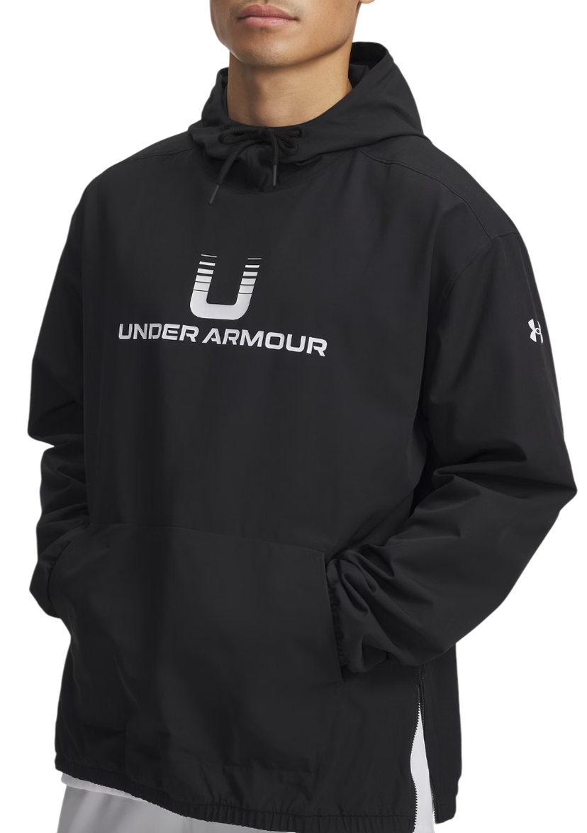 Dukserice Under Armour Unstoppable Woven Hoodie Crna | 6003864-001