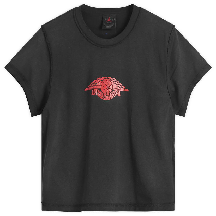 Crop top Jordan Flight Graphic Crop T-Shirt Crna | IH2484-010