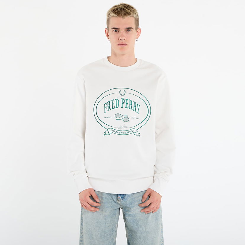 Dukserice Fred Perry Fred Perry Chosen By Champions Sweatshirt Bijela | M1605 129