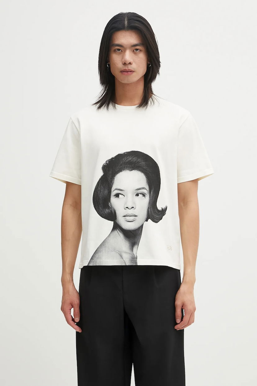 Majica kratkih rukava Wales Bonner Wales Bonner Selah Oversized T-Shirt Bijela | UA25JE29.JE01.100