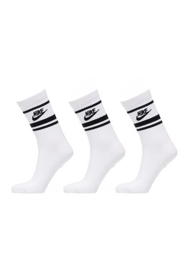 Donje rublje i čarape Nike Everyday Essential Crew Socks 3-Pack Bijela | DX5089-103